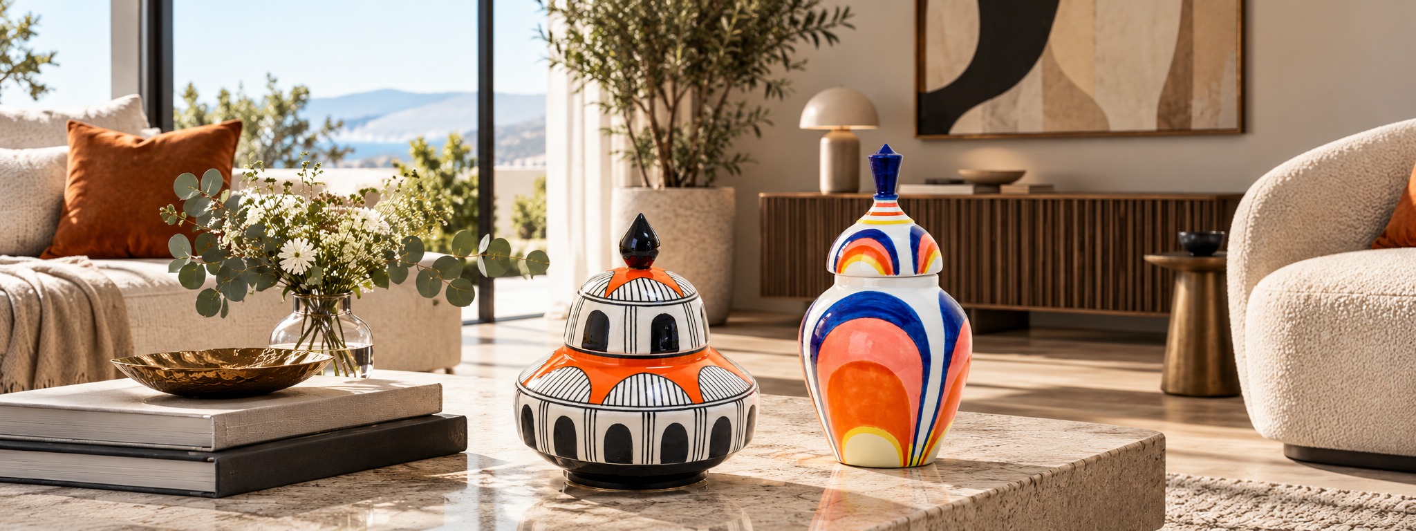 Jaunty Home – El boyaması dekoratif küpler
